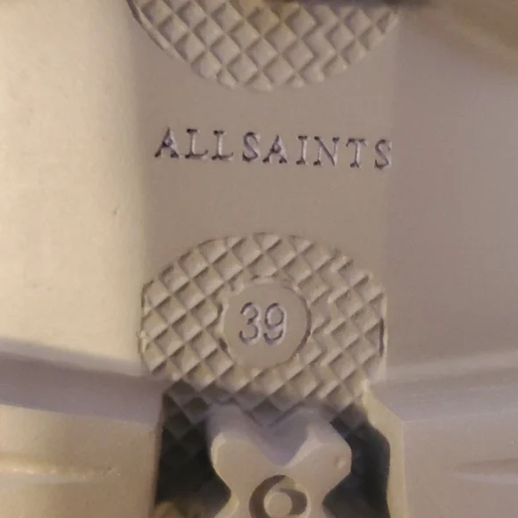 Allsaints Wanda Suede & Shearling Hiking Boot In Gray Size 9 NWT'S - Picture 8 of 12